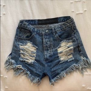 One Teaspoon denim cut-offs